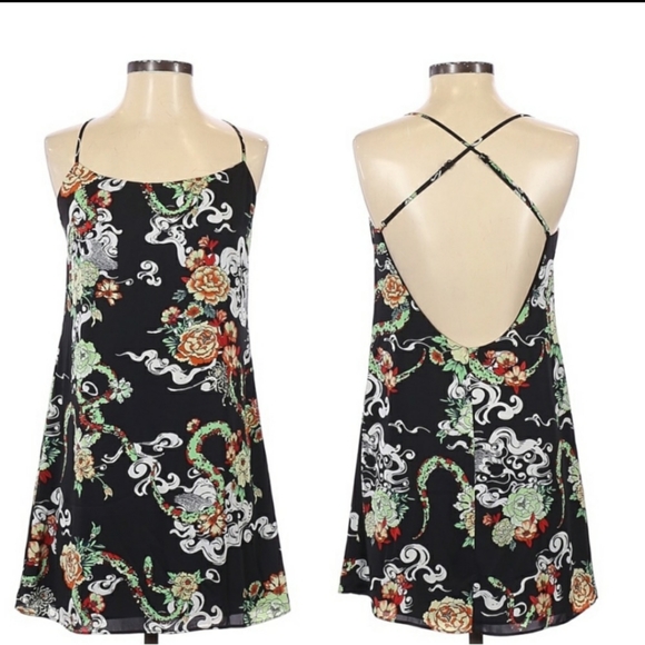 Talula Black Snake and Smoke Slip Dress - Picture 2 of 7